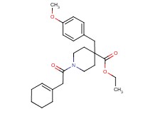 ethyl 1-(1-cyclohexen-1-ylacetyl)-4-(4-methoxybenzyl)-4-piperidinecarboxylate