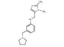 N-[(1,2-dimethyl-1H-imidazol-5-yl)methyl]-3-(1-pyrrolidinylmethyl)aniline