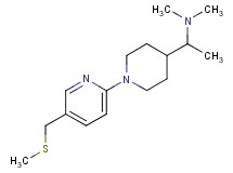 N,N-dimethyl-1-(1-{5-[(methylthio)methyl]-2-pyridinyl}-4-piperidinyl)ethanamine