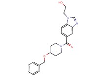 2-(5-{[4-(benzyloxy)piperidin-1-yl]carbonyl}-1H-benzimidazol-1-yl)ethanol