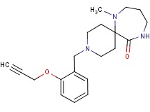7-methyl-3-[2-(prop-2-yn-1-yloxy)benzyl]-3,7,11-triazaspiro[5.6]dodecan-12-one