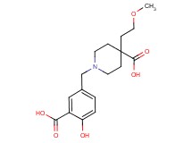 1-(3-carboxy-4-hydroxybenzyl)-4-(2-methoxyethyl)piperidine-4-carboxylic acid