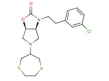 (3aS*,6aR*)-3-[2-(3-chlorophenyl)ethyl]-5-(1,4-dithiepan-6-yl)hexahydro-2H-pyrrolo[3,4-d][1,3]oxazol-2-one
