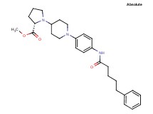 methyl 1-(1-{4-[(5-phenylpentanoyl)amino]phenyl}-4-piperidinyl)-L-prolinate