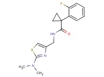 N-{[2-(dimethylamino)-1,3-thiazol-4-yl]methyl}-1-(2-fluorophenyl)cyclopropanecarboxamide