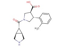 rel-(3S,4R)-1-[rel-(1R,5S,6r)-3-azabicyclo[3.1.0]hex-6-ylcarbonyl]-4-(2-methylphenyl)-3-pyrrolidinecarboxylic acid hydrochloride