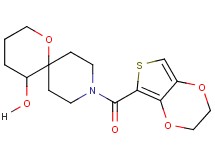 9-(2,3-dihydrothieno[3,4-b][1,4]dioxin-5-ylcarbonyl)-1-oxa-9-azaspiro[5.5]undecan-5-ol