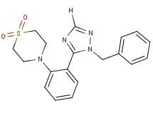 4-[2-(1-benzyl-1H-1,2,4-triazol-5-yl)phenyl]thiomorpholine 1,1-dioxide