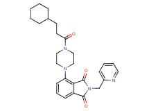 4-[4-(3-cyclohexylpropanoyl)-1-piperazinyl]-2-(2-pyridinylmethyl)-1H-isoindole-1,3(2H)-dione