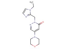 2-[(1-ethyl-1H-imidazol-2-yl)methyl]-5-(4-morpholinyl)-3(2H)-pyridazinone