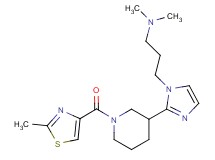 N,N-dimethyl-3-(2-{1-[(2-methyl-1,3-thiazol-4-yl)carbonyl]-3-piperidinyl}-1H-imidazol-1-yl)-1-propanamine