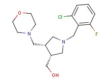 [(3R*,4S*)-1-(2-chloro-6-fluorobenzyl)-4-(morpholin-4-ylmethyl)pyrrolidin-3-yl]methanol