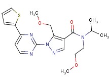N-isopropyl-N-(2-methoxyethyl)-5-(methoxymethyl)-1-[4-(2-thienyl)-2-pyrimidinyl]-1H-pyrazole-4-carboxamide