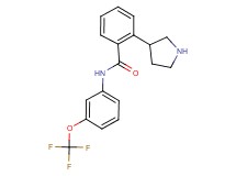 2-(3-pyrrolidinyl)-N-[3-(trifluoromethoxy)phenyl]benzamide