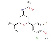 N-[(2S*,4R*,6R*)-2-(3-chloro-5-fluoro-4-methoxyphenyl)-6-isopropyltetrahydro-2H-pyran-4-yl]acetamide