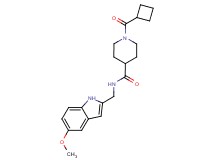 1-(cyclobutylcarbonyl)-N-[(5-methoxy-1H-indol-2-yl)methyl]-4-piperidinecarboxamide