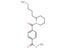methyl 4-{[2-(3-methoxypropyl)-1-piperidinyl]carbonyl}benzoate