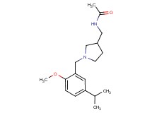 N-{[1-(5-isopropyl-2-methoxybenzyl)pyrrolidin-3-yl]methyl}acetamide