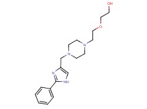 2-(2-{4-[(2-phenyl-1H-imidazol-4-yl)methyl]-1-piperazinyl}ethoxy)ethanol bis(trifluoroacetate) (salt)