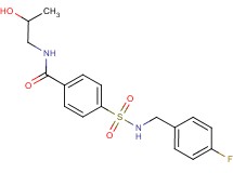4-{[(4-fluorobenzyl)amino]sulfonyl}-N-(2-hydroxypropyl)benzamide
