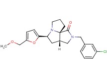 (3aS*,5S*,9aS*)-2-(3-chlorobenzyl)-5-[5-(methoxymethyl)-2-furyl]hexahydro-7H-pyrrolo[3,4-g]pyrrolizin-1(2H)-one