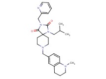 1-isobutyl-8-[(1-methyl-1,2,3,4-tetrahydro-6-quinolinyl)methyl]-3-(2-pyridinylmethyl)-1,3,8-triazaspiro[4.5]decane-2,4-dione
