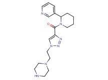 1-(2-{4-[(2-pyridin-3-ylpiperidin-1-yl)carbonyl]-1H-1,2,3-triazol-1-yl}ethyl)piperazine