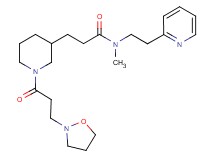 3-{1-[3-(2-isoxazolidinyl)propanoyl]-3-piperidinyl}-N-methyl-N-[2-(2-pyridinyl)ethyl]propanamide