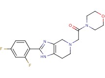 2-(2,4-difluorophenyl)-5-(2-morpholin-4-yl-2-oxoethyl)-4,5,6,7-tetrahydro-1H-imidazo[4,5-c]pyridine