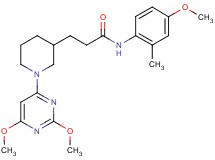3-[1-(2,6-dimethoxy-4-pyrimidinyl)-3-piperidinyl]-N-(4-methoxy-2-methylphenyl)propanamide