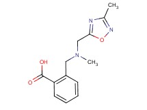 2-({methyl[(3-methyl-1,2,4-oxadiazol-5-yl)methyl]amino}methyl)benzoic acid
