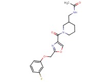 N-{[1-({2-[(3-fluorophenoxy)methyl]-1,3-oxazol-4-yl}carbonyl)piperidin-3-yl]methyl}acetamide