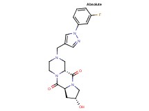 (6aS,8R,11aR)-2-{[1-(3-fluorophenyl)-1H-pyrazol-4-yl]methyl}-8-hydroxyoctahydro-6H-pyrazino[1,2-a]pyrrolo[1,2-d]pyrazine-6,11(2H)-dione