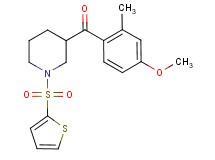 (4-methoxy-2-methylphenyl)[1-(2-thienylsulfonyl)-3-piperidinyl]methanone
