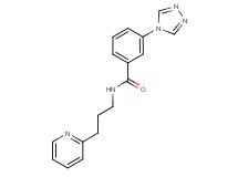 N-[3-(2-pyridinyl)propyl]-3-(4H-1,2,4-triazol-4-yl)benzamide