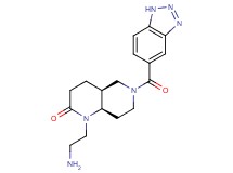 rel-(4aS,8aR)-1-(2-aminoethyl)-6-(1H-1,2,3-benzotriazol-5-ylcarbonyl)octahydro-1,6-naphthyridin-2(1H)-one hydrochloride