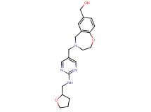[4-({2-[(tetrahydrofuran-2-ylmethyl)amino]pyrimidin-5-yl}methyl)-2,3,4,5-tetrahydro-1,4-benzoxazepin-7-yl]methanol