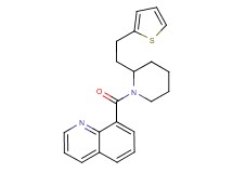 8-({2-[2-(2-thienyl)ethyl]-1-piperidinyl}carbonyl)quinoline
