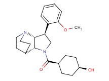 cis-4-{[(2R*,3S*,6R*)-3-(2-methoxyphenyl)-1,5-diazatricyclo[5.2.2.0~2,6~]undec-5-yl]carbonyl}cyclohexanol