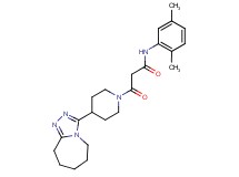 N-(2,5-dimethylphenyl)-3-oxo-3-[4-(6,7,8,9-tetrahydro-5H-[1,2,4]triazolo[4,3-a]azepin-3-yl)piperidin-1-yl]propanamide