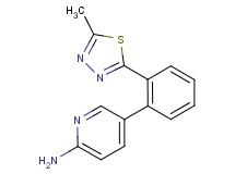 5-[2-(5-methyl-1,3,4-thiadiazol-2-yl)phenyl]pyridin-2-amine