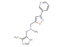 N-methyl-1-(4-methyl-1H-imidazol-5-yl)-N-[(3-pyridin-3-ylisoxazol-5-yl)methyl]methanamine
