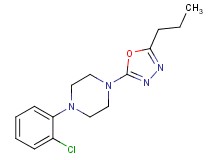 1-(2-chlorophenyl)-4-(5-propyl-1,3,4-oxadiazol-2-yl)piperazine