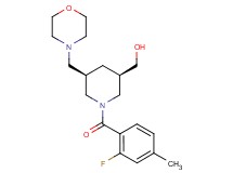 [(3R*,5R*)-1-(2-fluoro-4-methylbenzoyl)-5-(4-morpholinylmethyl)-3-piperidinyl]methanol