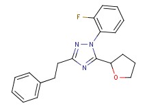 1-(2-fluorophenyl)-3-(2-phenylethyl)-5-(tetrahydrofuran-2-yl)-1H-1,2,4-triazole