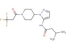 3-methyl-N-{1-[1-(3,3,3-trifluoropropanoyl)-4-piperidinyl]-1H-pyrazol-5-yl}butanamide