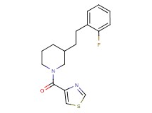 3-[2-(2-fluorophenyl)ethyl]-1-(1,3-thiazol-4-ylcarbonyl)piperidine