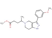 methyl 4-[3-(3-methoxyphenyl)-1,4,6,7-tetrahydro-5H-pyrazolo[4,3-c]pyridin-5-yl]pentanoate