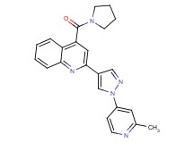 2-[1-(2-methylpyridin-4-yl)-1H-pyrazol-4-yl]-4-(pyrrolidin-1-ylcarbonyl)quinoline