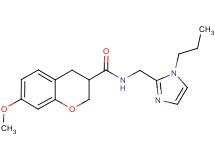 7-methoxy-N-[(1-propyl-1H-imidazol-2-yl)methyl]chromane-3-carboxamide